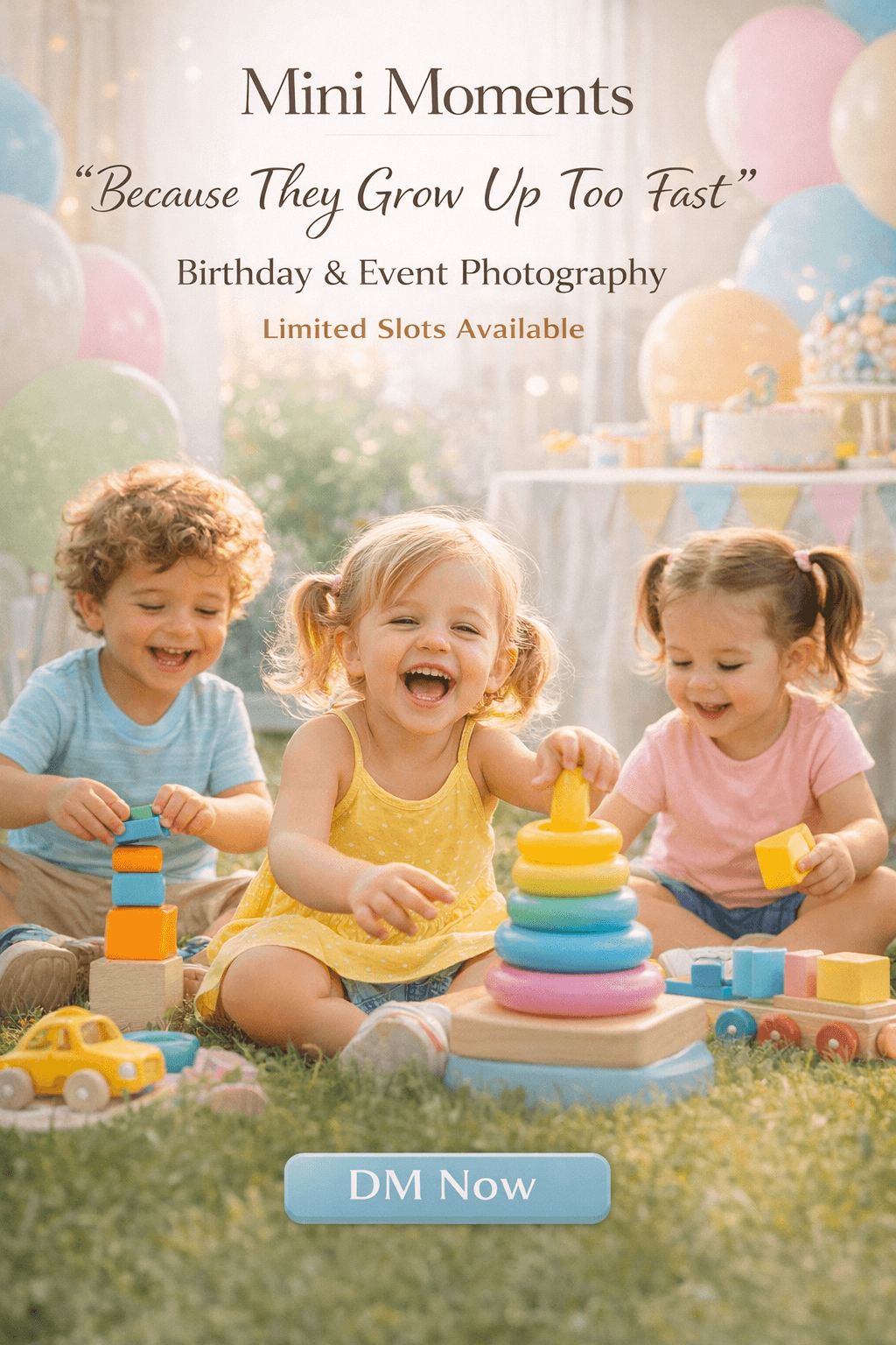 Playful birthday celebration